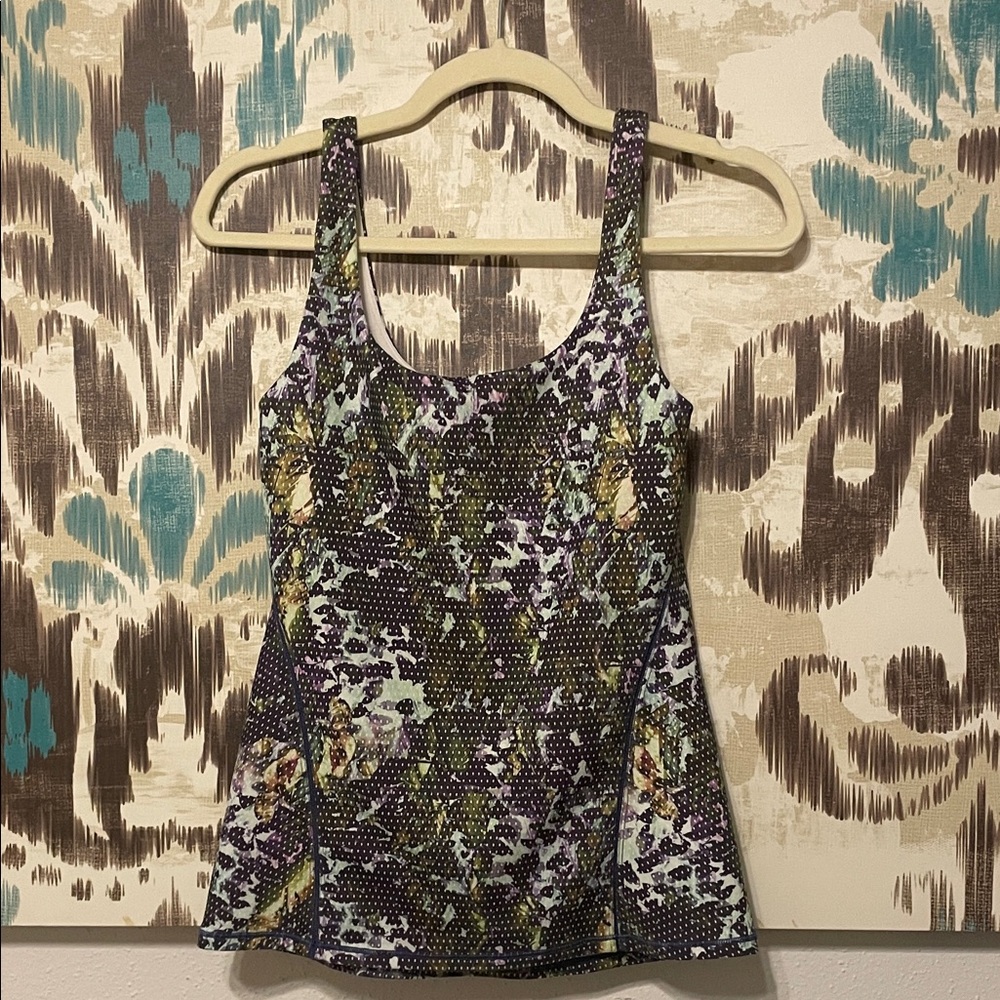 Lululemon Athletica Purple and Green Tank Top